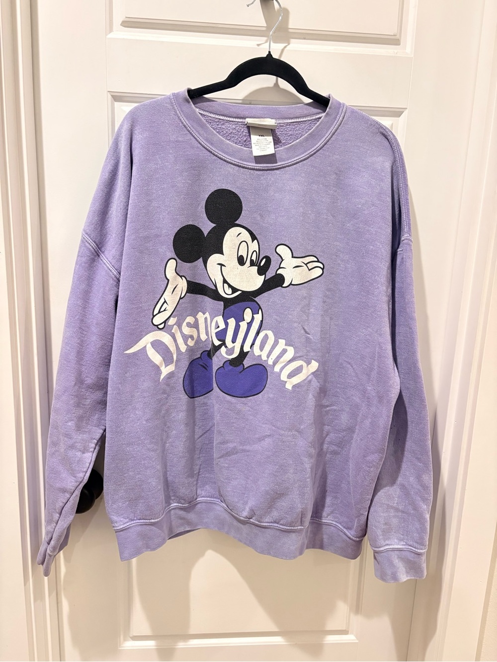 Disney Lavender Mickey Disneyland Crewneck Sweatshirt